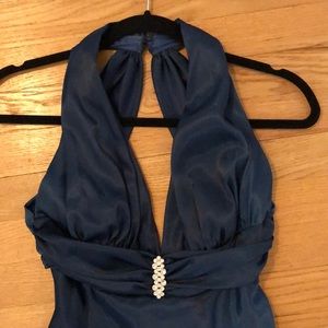 Cache blue ombré prom dress